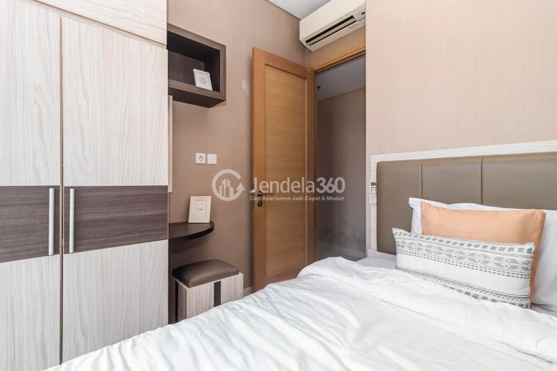 Bedroom 2 Relaxed 3BR Apartment Low Floor with City View at Taman Anggrek Residence