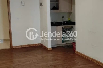 Living Room High Floor 1BR Apartment with City View at The Mansion Kemayoran Bougenville