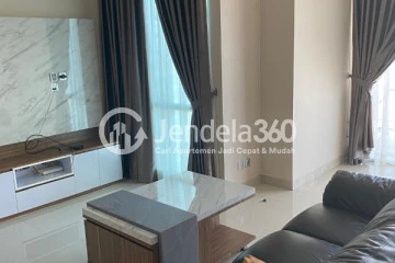 Living Room Spotless 2BR Apartment Middle Floor with  View at Ancol Mansion Apartment