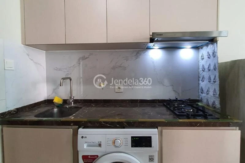 Kitchen Decorative 2BR Apartment Low Floor with  View at Green Sedayu Apartment