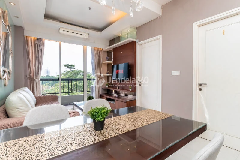 Dining Room Restful 2BR Apartment Low Floor with CITY View at Silkwood Residence