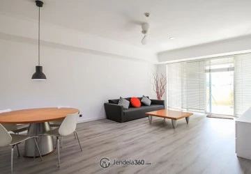Living Room 2BR Casablanca Apartment at Tower 1