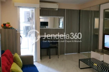 Living Room 3BR Apartment with City View at Bassura City Apartment
