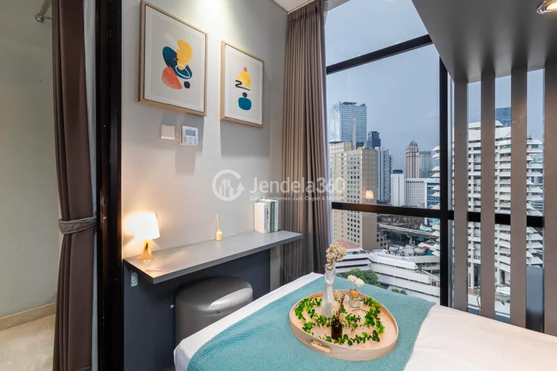 Bedroom 2 Elegant 3BR Apartment Middle Floor with City View at Sudirman Suites Jakarta