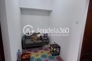Living Room Peaceful 1BR Apartment Middle Floor with  View at Vittoria Residence