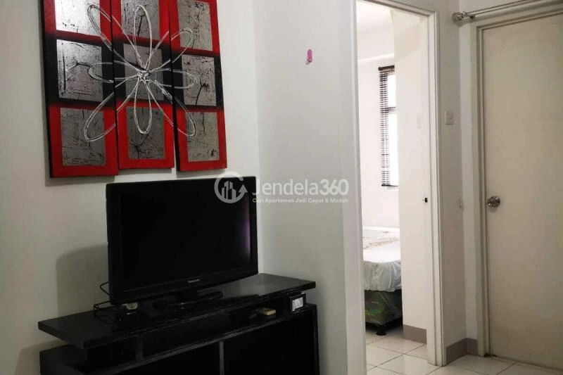 Living Room Stylish 2BR Apartment at Kalibata City Apartment Middle Floor