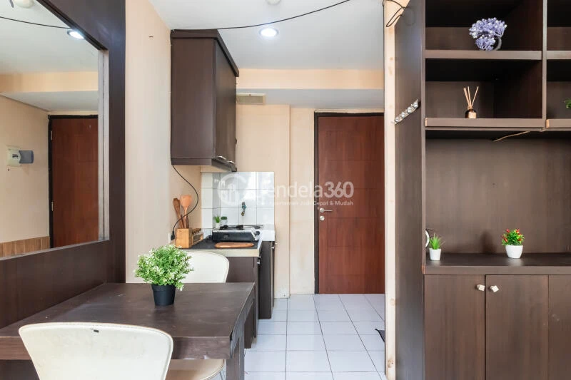 Living Room Stunning Studio Apartment at Kebagusan City Apartment Middle Floor
