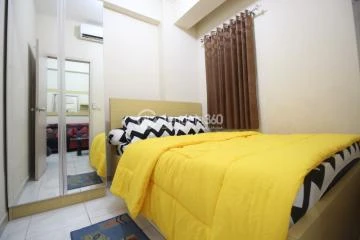 Bedroom 1 Low Floor 2BR Apartment with  View at Grand Centerpoint Apartment