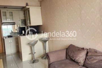 Living Room Low Floor 1BR Apartment with City View at Signature Park Apartment