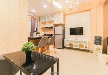 Living Room Kalibata City Apartment 1BR Fully Furnished