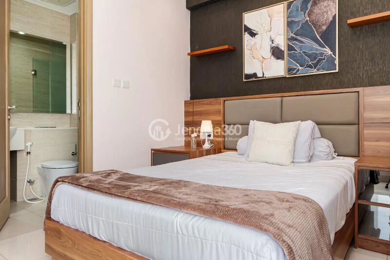 Bedroom 1 3BR Apartment with City View at Taman Anggrek Residence