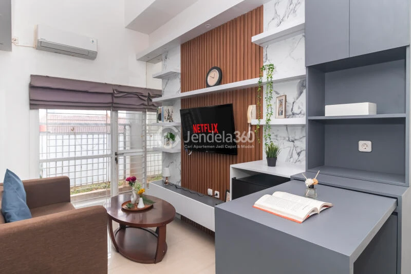 Living Room 1BR Taman Melati Margonda Apartment at Tower B