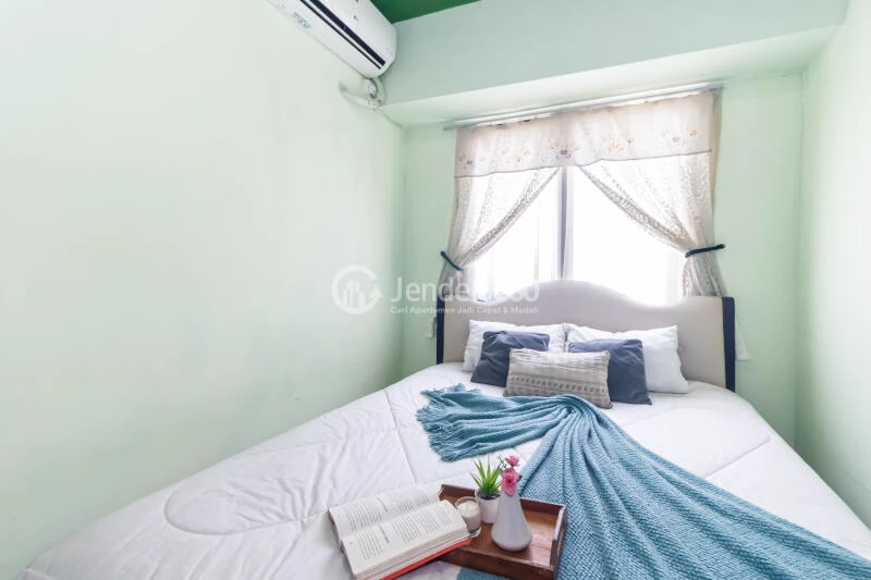 Bedroom Tidy 2BR Apartment High Floor with City View at Kebagusan City Apartment