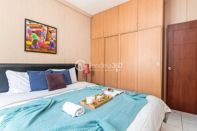Bedroom 1 High Floor 2BR Apartment with City View at Kebagusan City Apartment