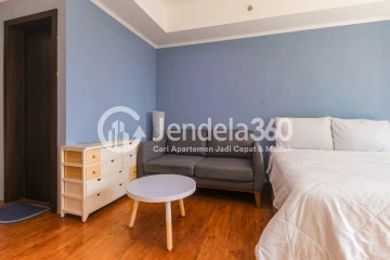 Bedroom Modern Studio Apartment at Kemang Village Apartment Tower Intercon