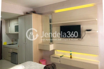 Bedroom Elegant Studio Apartment Low Floor with City View at Elvis Tower Jababeka