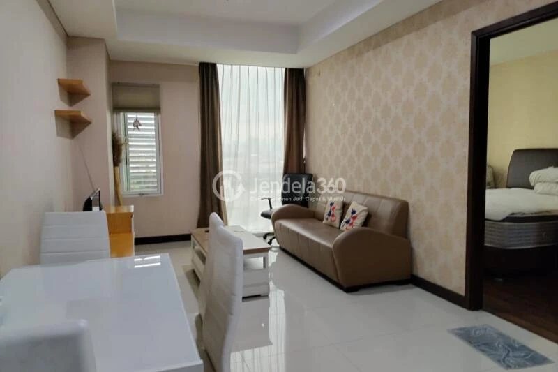 Living Room 1BR AKR Gallery West Residence Apartment at Tower AKR Residence