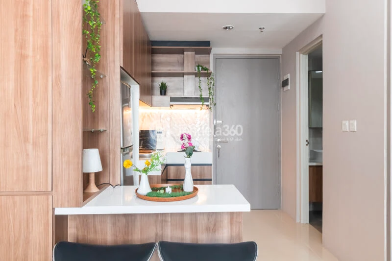 Living Room Fancy 1BR Apartment at Vasanta Innopark Apartment Low Floor