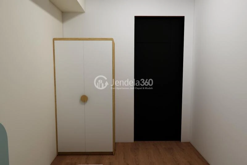 Bedroom 2 Trendy 2BR Apartment Middle Floor with Swimming Pool View at Kebagusan City Apartment