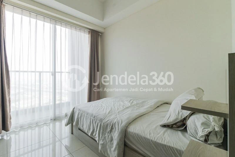 Bedroom Furnished Studio Apartment with City View at Sedayu City Apartment
