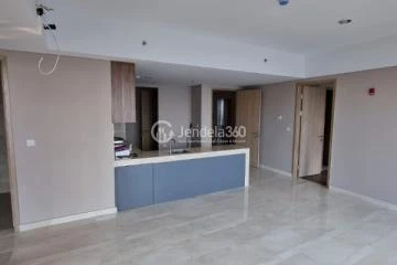 Living Room Cozy 3BR Apartment High Floor with City View at Holland Village Apartment