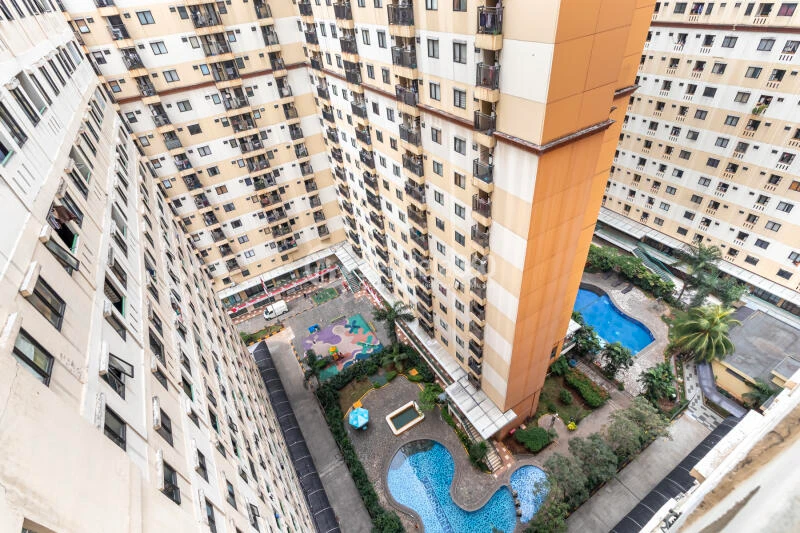 Balcony Stunning Studio Apartment at Kebagusan City Apartment Middle Floor