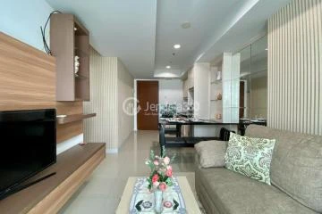 Living Room Modern 3BR Apartment Middle Floor with - View at Springhill Terrace Residence