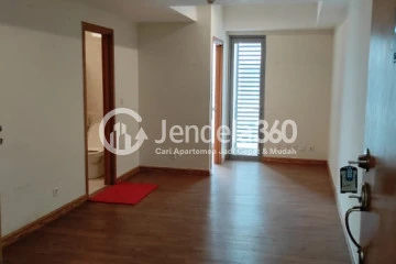 Living Room High Floor 1BR Apartment with City View at The Mansion Kemayoran Bougenville