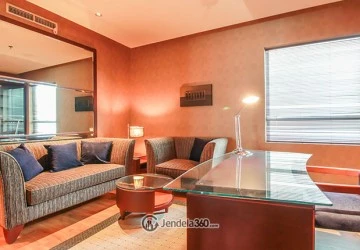 Living Room 3BR Apartment with City View (Utara) View at Pakubuwono Residence