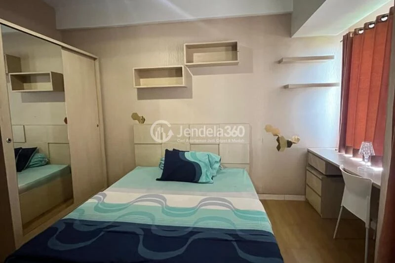 Bedroom Affordable Studio Apartment Middle Floor with  View at Margonda Residence 5