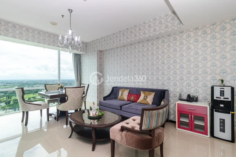 Living Room 1BR Apartment with  View at U Residence Karawaci