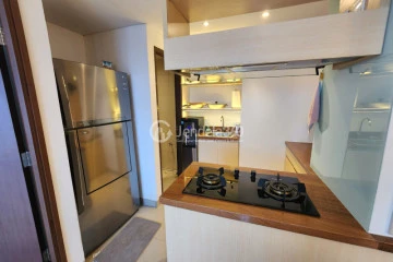 Kitchen Tidy 2BR Apartment High Floor with City View at Callia Apartment
