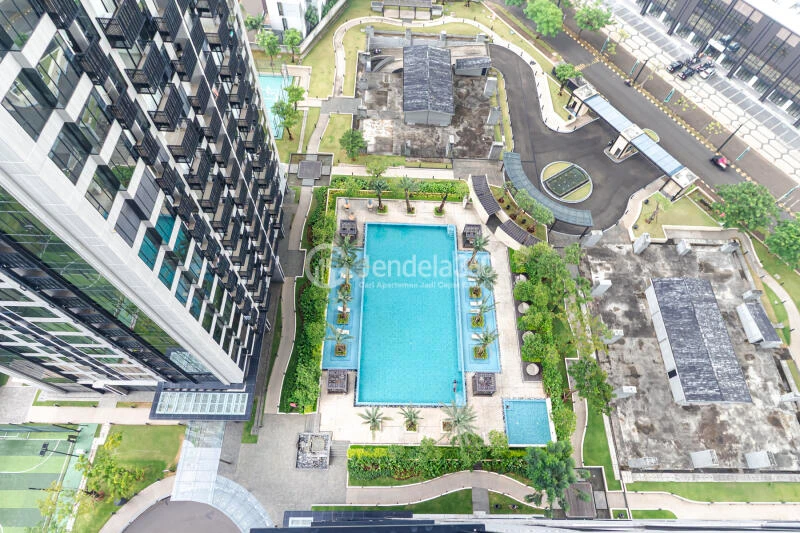 Balcony 2BR Apartment with City View at Fatmawati City Center Apartment