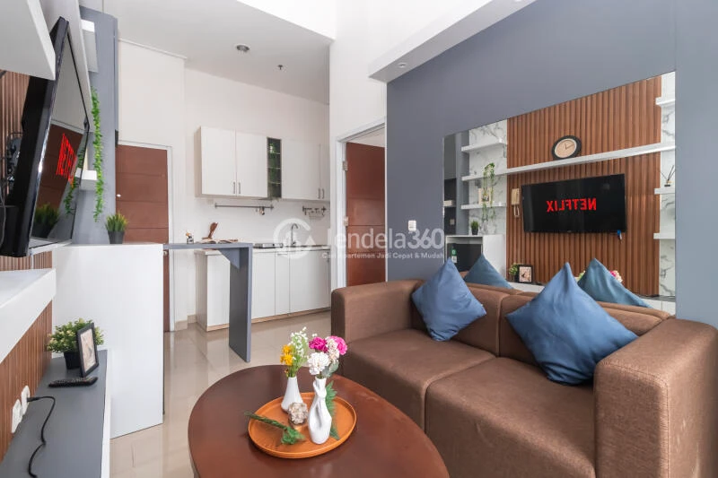 Living Room 1BR Taman Melati Margonda Apartment at Tower B