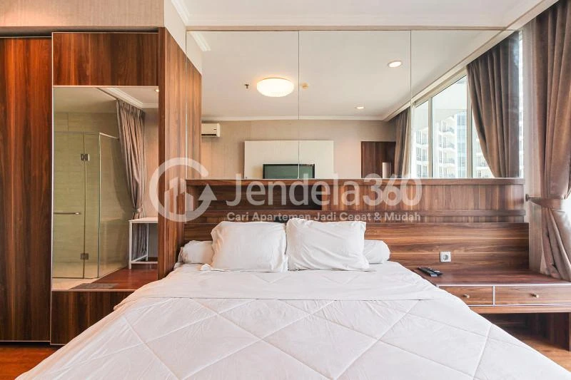 Bedroom Spacious 1BR High Floor Apartment with City View at Ancol Mansion Apartment