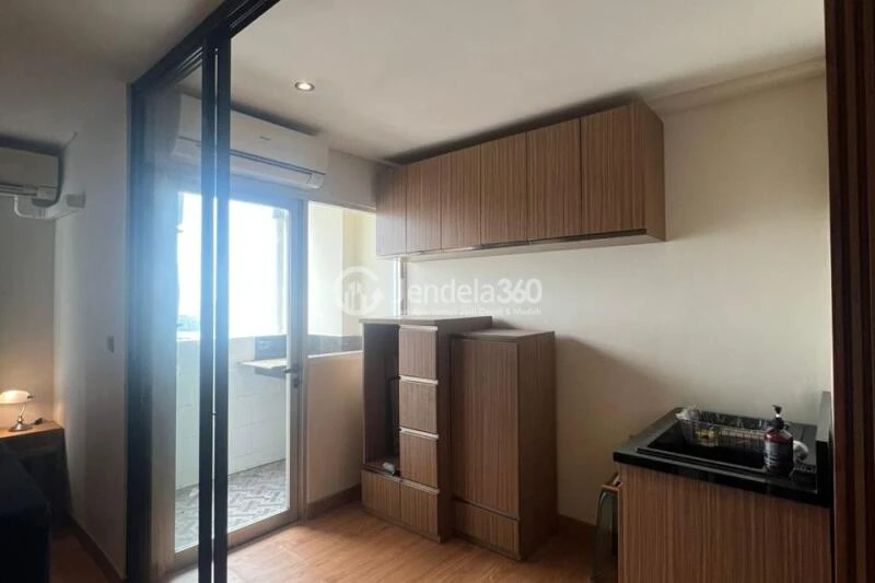 Living Room Homey Studio Apartment Middle Floor with City view View at Menteng Square Apartment