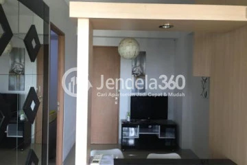 Living Room Well Located 3BR Apartment Middle Floor with City View at Bintaro Park View