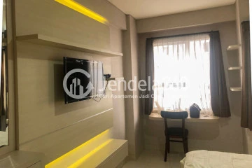 Bedroom Elegant Studio Apartment Low Floor with City View at Elvis Tower Jababeka
