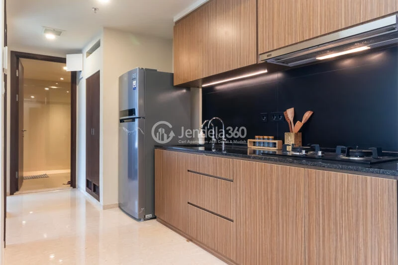 Kitchen High Floor 2BR Apartment with  View at Branz Mega Kuningan Apartment