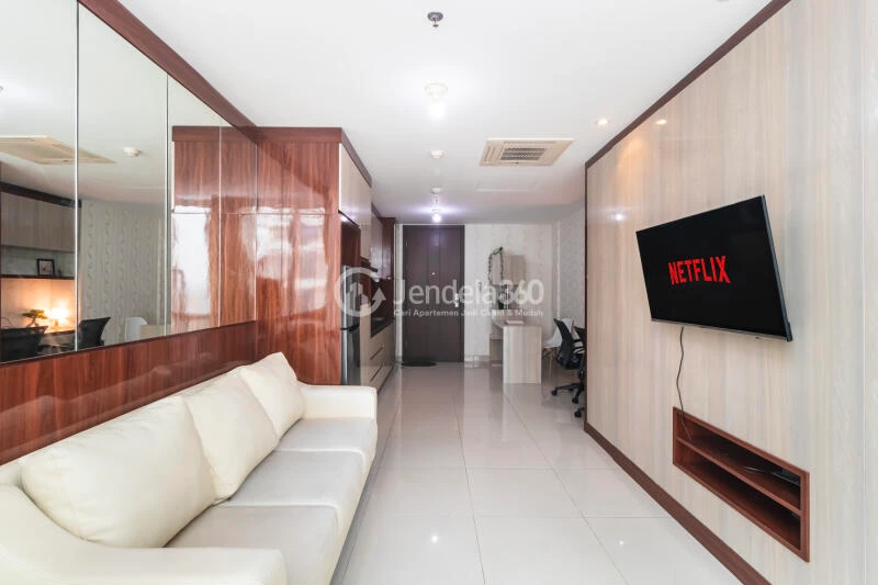 Living Room Elegant 1BR Apartment at U Residence Karawaci Middle Floor