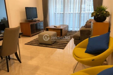 Living Room Affordable 2BR Apartment at Anandamaya Residence Tower 2