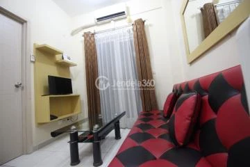 Living Room Low Floor 2BR Apartment with  View at Grand Centerpoint Apartment