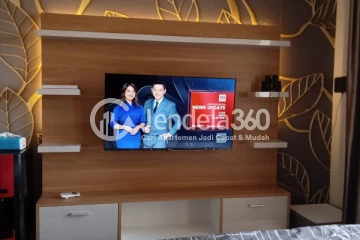 Bedroom Spotless Studio Apartment High Floor with City View at Transpark Cibubur Apartment