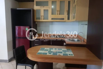 Kitchen High Floor 2BR Apartment with City View at Gading Mediterania Residence