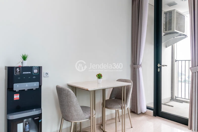 Dining Room Modern 1BR Apartment at Southgate Residence Middle Floor