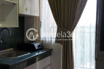 Kitchen Cozy Studio Apartment at Kebagusan City Apartment Low Floor