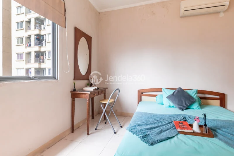 Bedroom 1 Low Floor 2BR Apartment with Swimming Pool View at Mediterania Boulevard Kemayoran