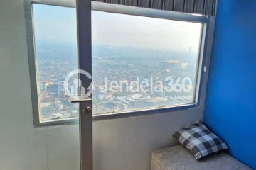 Living Room 2BR Apartment with City View at Grand Asia Afrika Residence