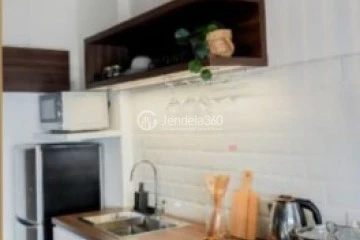 Kitchen Strategic Location 1BR Apartment Middle Floor with City View at Bintaro Icon Apartment