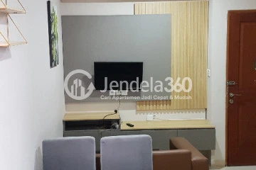 Living Room Decorative 2BR Apartment at Mediterania Boulevard Kemayoran Tower Utara